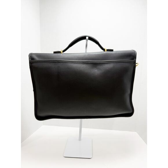 Coach Briefcase 5265 Leather Legacy Lexington Messenger Bag Black/Brass Vintage - Picture 16 of 16